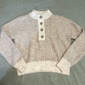 Pretty Oatmeal Color Sweater